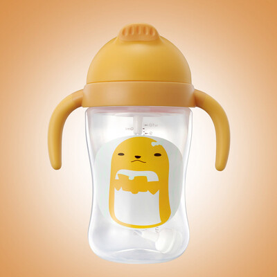

Weilundier sippy cup children learn to drink cup baby leakproof shatter-resistant drinking cup with gravity ball 270ml pp orange