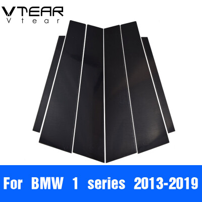 

Vtear For BMW 1 3 5 series For BMW X1 X3 X5 accessories car window BC pillar sticker trim black mirror reflection panel Exterior