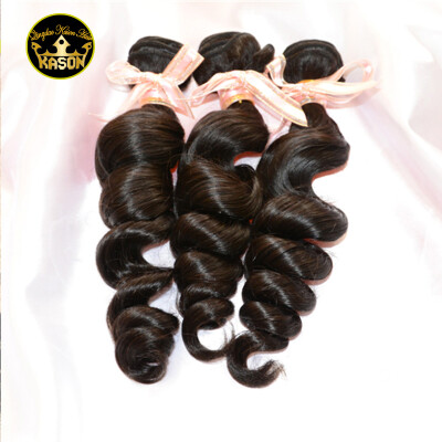 

Brazilian Virgin Hair Loose Wave 3 Bundles Natural Black Color Unprocessed Human Virgin Hair Can Be Dyed