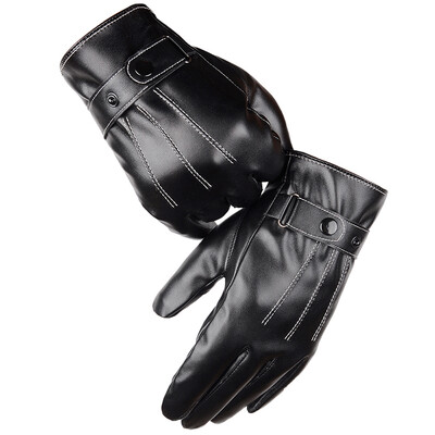 

Green source autumn&winter mens warm plus velvet touch screen gloves mens winter outdoor sports driving ski riding warm gloves