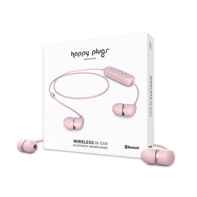 

Happy Plugs in-Ear Wireless Bluetooth In-Ear Headphones Music Headphones Apple Android Earphones Nordic Design Swedish Lightweight Tide Brand Pink Gold