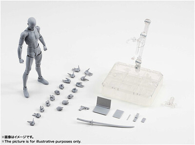 

SHFiguarts BODY KUN / BODY CHAN серый цвет чёрный PVC действия коллекционные модели игрушки
