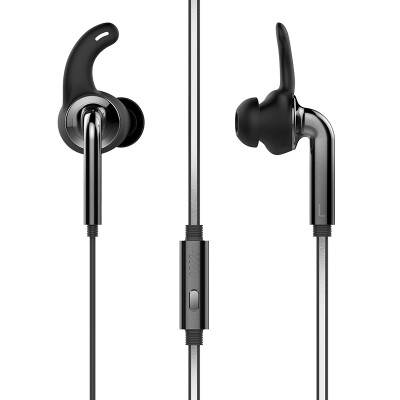 

QCY QM04 Dynamic Headphone Stereo In-Ear Wired Headphone Mobile Headset with Microphone and Wire Control Mobile Phone General Black