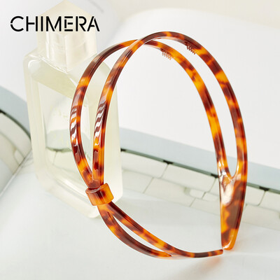 

Chimera (CHIMERA) hair accessories hair smile wide-brimmed double head hoop plate hairpin tortoiseshell color