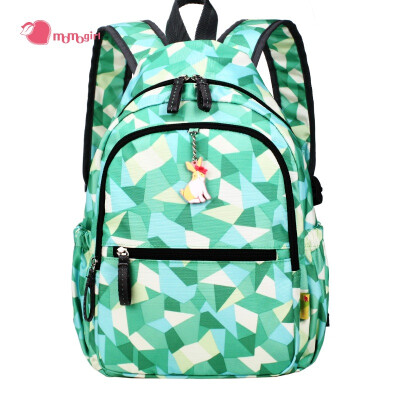 

MOMOgirl new nylon geometric hit color candy shoulder bag MINI small bag Korean version M5E195 grass green candy