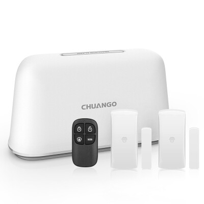 

Chuang chuango white homekeeper WiFi network wireless shop windows&doors infrared home security burglar alarm smart home package