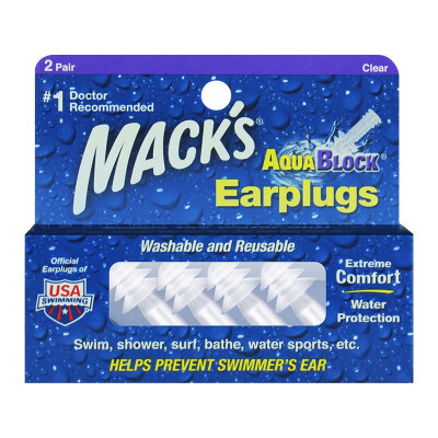 

MACK' Swimming earplugs US imports soft silicone baths with earplugs swimming equipment supplies transparent 2