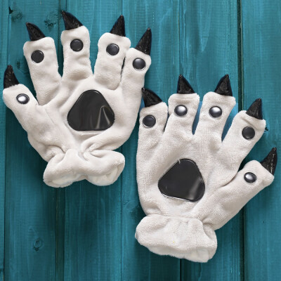 

Cartoon Paw Winter Warm Gloves Lovely For Animal Pajamas Fingers Fantasy Cosplay Accessories