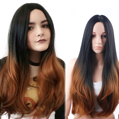 

AISI HAIR Длинные прически для женщин 30 '' Парик коричневого омбрера Синтетические волосы 5 цветов