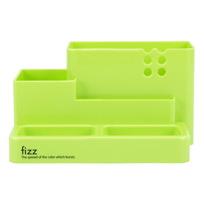 

Fizz multi-function 6 grid creative pen holder desktop storage office supplies green BT5950