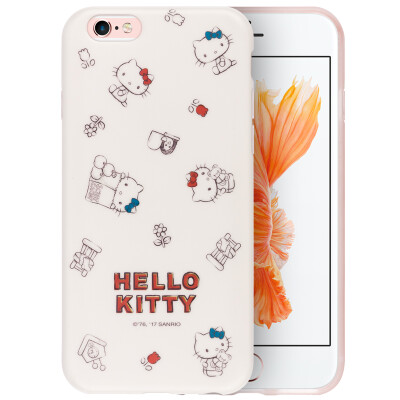 

Hello Kitty Apple 6 6s mobile phone shell iPhone6 ​​ 6s cartoon protective cover All-inclusive silicone shatter-resistant soft shell 47 inches simple Hello Kitty