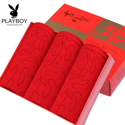 

Playboy Red Panties Cotton 3 Gift Box Womens Big Red XXL