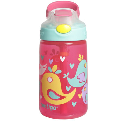 

contigo children&39s straw cup outdoor sports cup small inventor - cartoon bird 400ml HBC-GIZ001