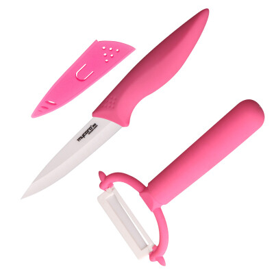 

Ceramics knife MYCERA ceramic knife cut fruit knife set two-piece kitchen household full kitchenware shaver red TC06P