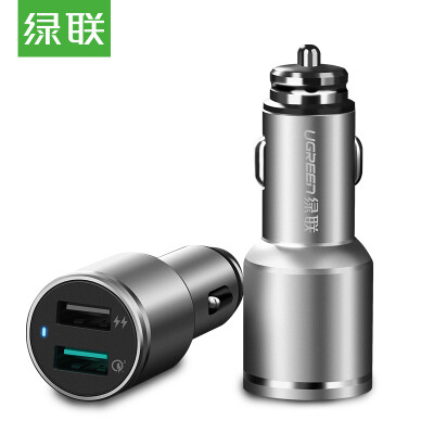 

Ugreen Car Charger 2 Port 18W Quick Charge 30 Car-Charger Fast Car USB Charger for Samsung Huawei HTC Tablet USB Phone Charger