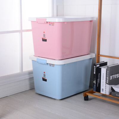 

Dongwang East well storage box plastic storage box storage box transparent storage box toy storage storage box 65L2 Pack DW8907