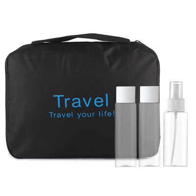 

Beauty skin language travel cosmetic bag wash bag bottle set MF0575 portable - navy blue star cosmetic bottle empty bottle waterproof large capacity wash bag
