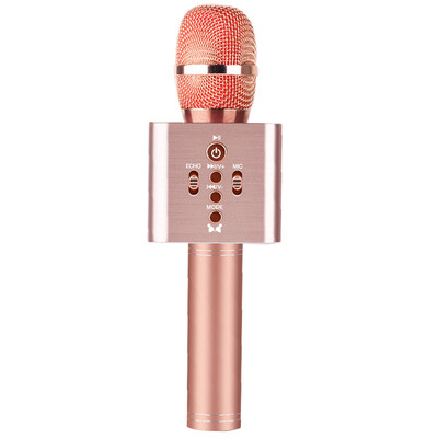 

Yalan Shi EARISE K8 mobile phone microphone wireless Bluetooth universal K song treasure condenser microphone sing anchor special rose gold