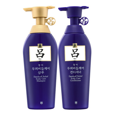 

Ryo Shuying Qingrun Net Che Anti-dandruff Designer Set Shampoo 400ml Hair Care 400ml Blue Lu Set