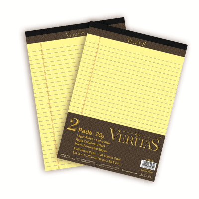 

KAISA VERITAS series A4 American paper paper 70g thick yellow paper Legalpad Notepad draft with tape 50 sheets 2