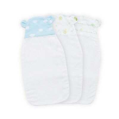 

Cotton Age PurCotton Sweat towel sweat towel gauze children 25x50cm blue sky white clouds tree house lion 3 bag