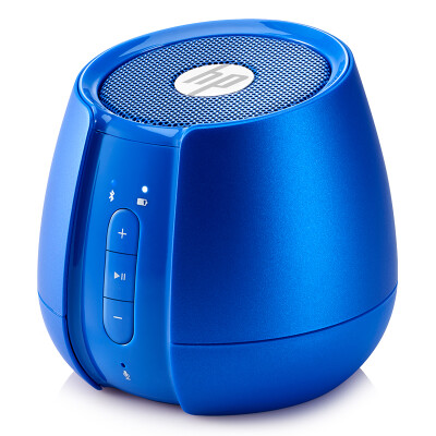 

Hewlett-Packard HP S6500 Wireless Bluetooth Mini Speaker Laptop Phone Portable Subwoofer Sound Blue