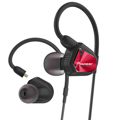 

Пионер (Pioneer) CLV20 Hi-Fi двойного подвижной катушки провод гарнитура телефона ухо гарнитура низкочастотной версию красного