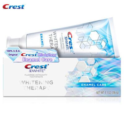 

Crest 3D White Enamel Care Toothpaste White Whitening Therapy Toothpastes Gentle Whitening Tooth 116g 1piece