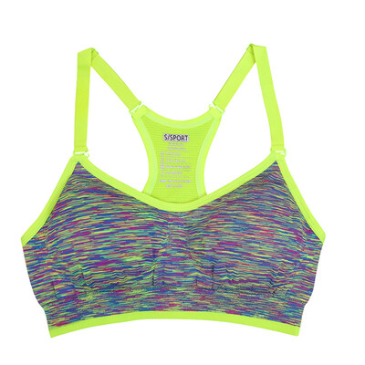 

Women Fitness Yoga Sports Bra For Running Gym Padded Wire free Shake proof Underwear Push Up Seamless Fitness Top Bras