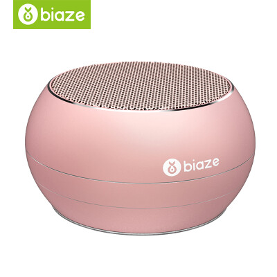 

Biya Zi BIAZE DY01 Bluetooth Speaker Portable Wireless Speaker Card Speaker Mobile Music Player Rose Gold