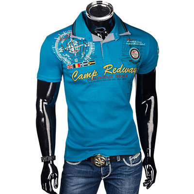 

Mens Fashion Personality Cultivating Short-sleeved Polo Shirts