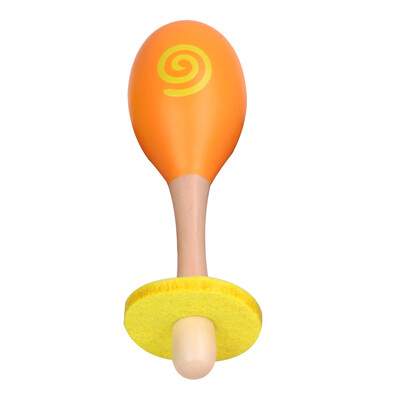 

Germany to the next Classicworld sand ball sand small trumpet sand hammer toys rattle baby music toys 1-3 years old baby wood percussion (orange) 4071