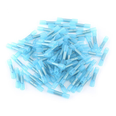 

40 pieceslot Suyep Solder Sleeve Heat Shrink Butt Wire Splice Crimp Connector Waterproof Terminals Blue BHT2 16-14 AWG