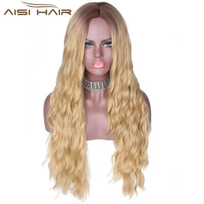 

AISI HAIR Синтетические косплейные волнистые длинные красные коричневые парики для женщин с жаропрочным