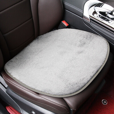

Wufu Jinniu velvet series non-slip car seat cushion car warm plush pad car seat three-piece set of calm gray