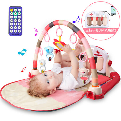 

Newbies infant early childhood educational toys pedal piano fitness rack rechargeable battery dual power mode pink