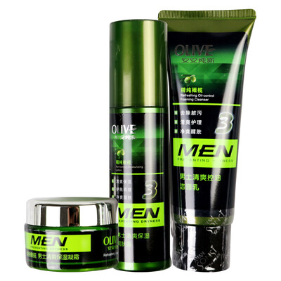 

Pure An Sheng pure new pure olive man cool cool oil control three-piece set