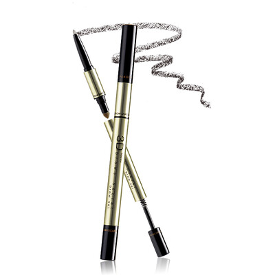 

Mistine Honey Si-Ting 3D eyebrow pencil eyebrow powder stained eyebrow cream triple 1 dark brown waterproof SUMI easy to color long-lasting Thai imports