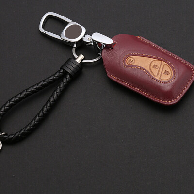 

Hua Yi BYD key bag BYD leather key set key ring protection cover modified special coffee brown