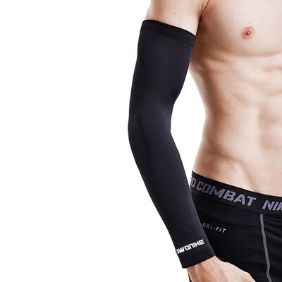 

Bovnik Riding Arm Cuff Sleeve Basketball Protector Sport Arm Lightweight Extended Elbow Bracers Sunscreen Breathable Glove Arm Sleeve L Single