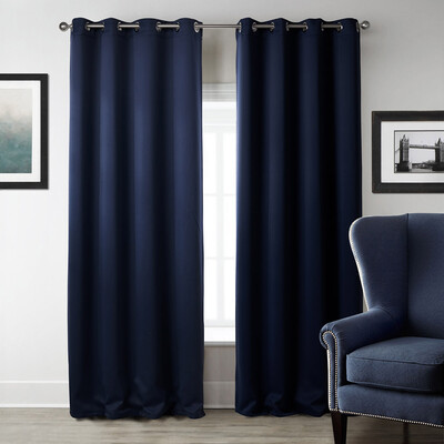 

LOHASCASA Blackout Grommet Window Curtain Panel Thermal Insulated Drapes for Bedroom or Living Room 1 Panel Size:52 By 63 Inch