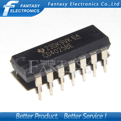 

50PCS CD4025BE DIP14 CD4025 DIP new&original IC free shipping
