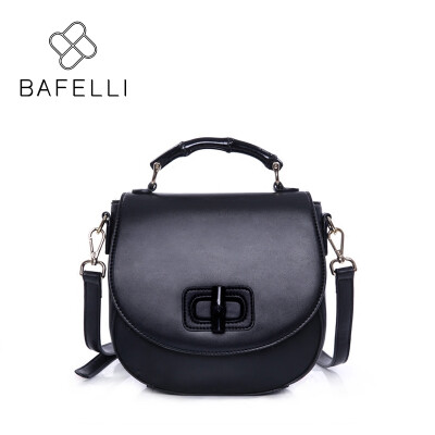 

BAFELLI the new saddle shoulder bag fashion Lemon yellow crossbody messenger bag hot sale bolsa feminina women bag