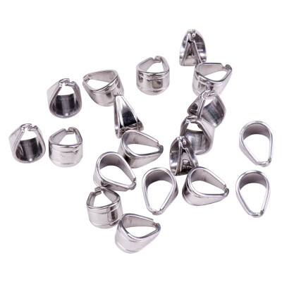 

PH PANDAHALL 20pcs 304L Stainless Steel Pinch Bails