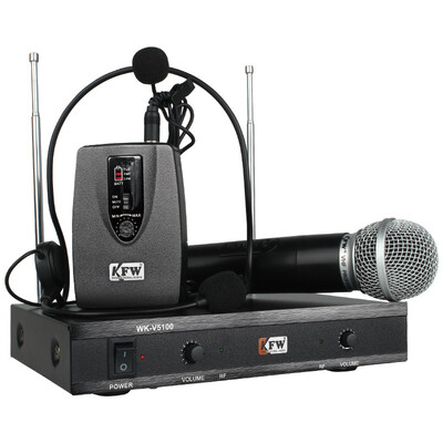 

KFW WK-V5100A a drag two wireless microphone handheld lapel microphone conference performance teaching microphone