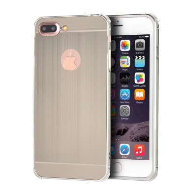 

Luxury Case for iPhone 7 Plus Aluminum BumperAcrylic Panel Back Glossy Business Cover for iPhone 7 Plus