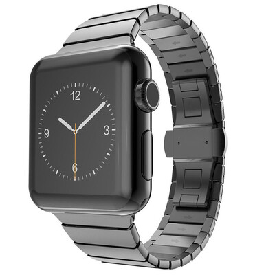 

Stainless Steel Butterfly Buckle Metal Straps for Apple Watch band, 38mm/42mm Metal Link Strap for iwatch Series 3 2 1