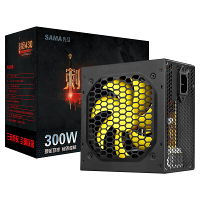 

First horse (SAMA) rated 300W assassin 430 power supply (wide design / support the back line / single 12V / 5Vsb / single graphics connector / stable long life / computer power