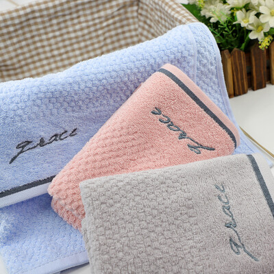 

Jie Liya towel cotton absorbent embroidery plain soft cleansing towel wipes single strip 6834cm gray 80g