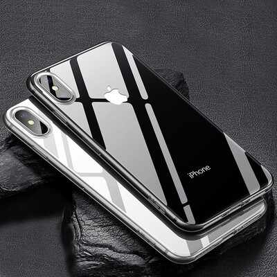 

Baseus Apple X mobile phone shell iphoneX Jane series slim mobile phone shell Apple protective sleeve iPhoneX mobile phone case men&women models simple soft shell transparent color